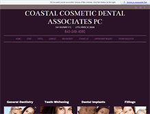 Tablet Screenshot of coastalcosmeticdental.com